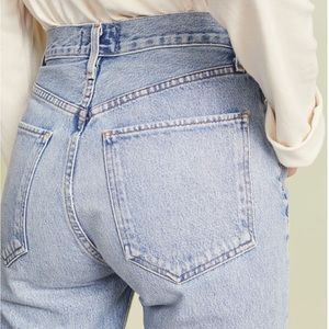 NWT Agolde Riley High Rise Straight Crop Jeans